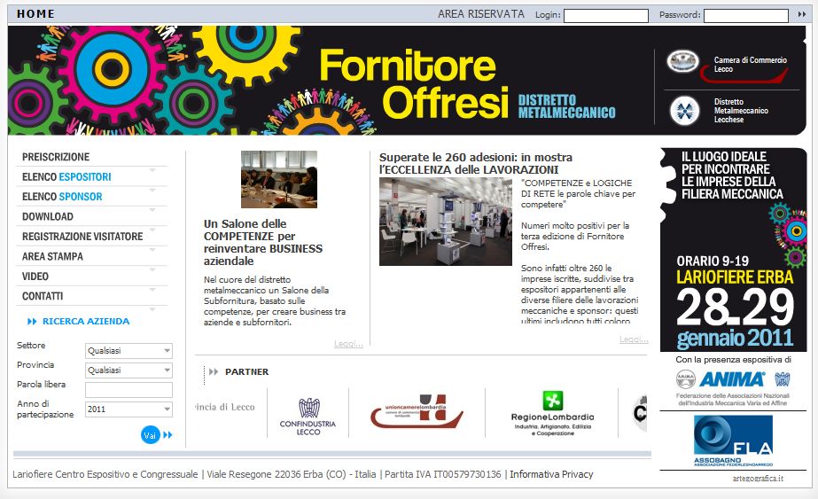 AAA fornitore offresi 2011